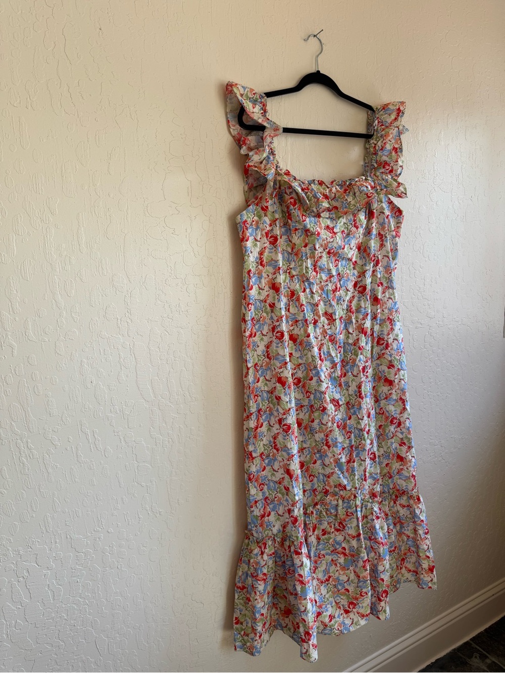 NWT Rixo Anthropologie Floral Ruffle Sundress